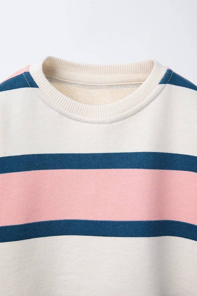 SWEAT À RAYURES