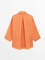 Chemisier ramie oversize