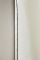 LINEN PANTS WITH TOPSTITCHING
