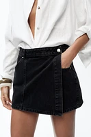 Z1975 WRAP DENIM SKORT