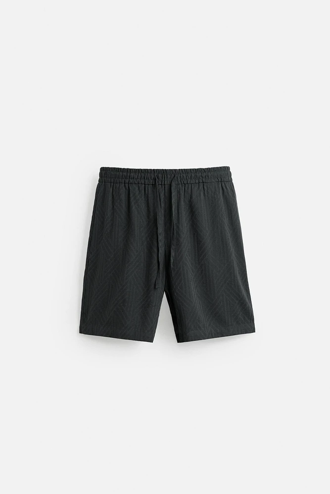 BERMUDA JACQUARD GÉOMÉTRIQUE