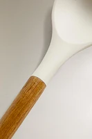 CUILLÈRE EN SILICONE ET EN BOIS