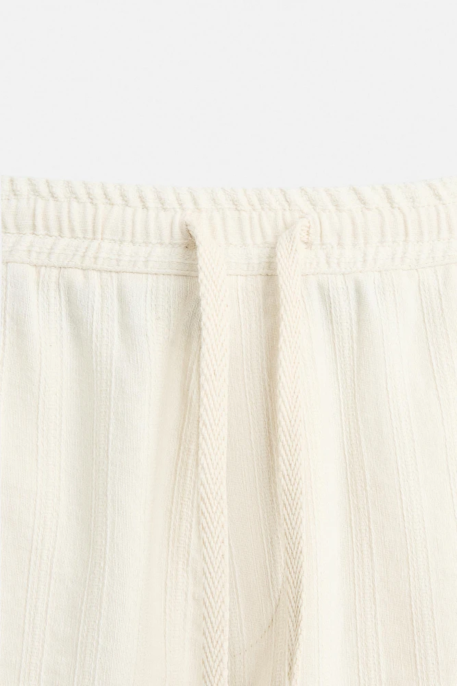 PANTALON EN JACQUARD À RAYURES