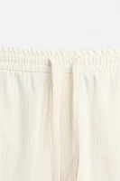 PANTALON EN JACQUARD À RAYURES