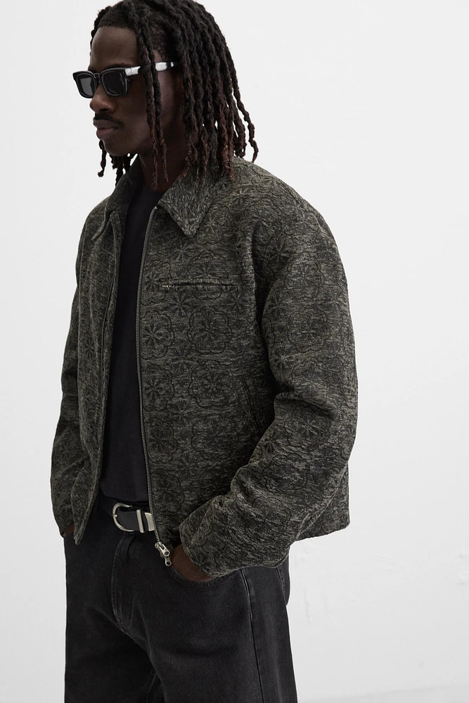 TEXTURED JACQUARD JACKET