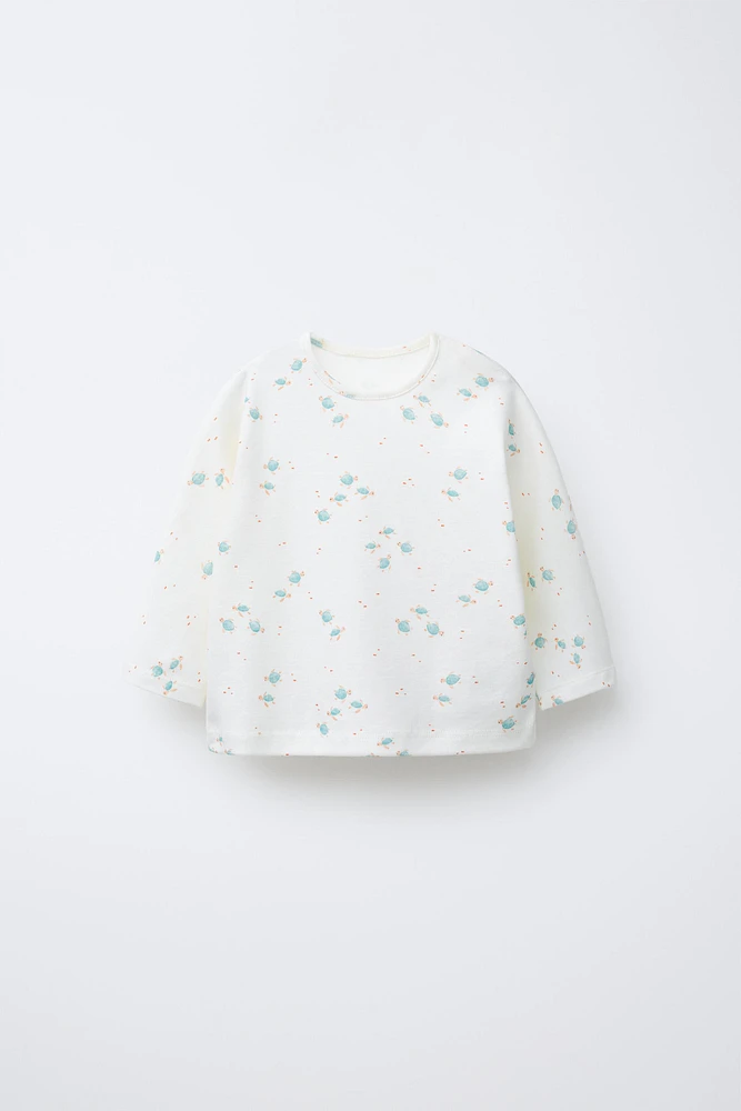 TURTLE PRINT T-SHIRT