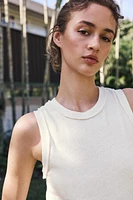 SLEEVELESS COTTON TOP