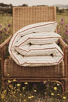 STRIPED OUTDOOR LOUNGER TOPPER