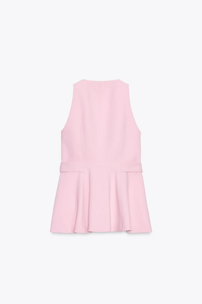 GILET À PÉPLUM