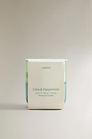 (220 G) LIME & PEPPERMINT SCENTED CANDLE
