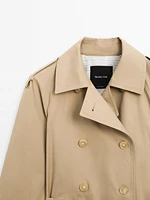 Classic water-repellent trench coat