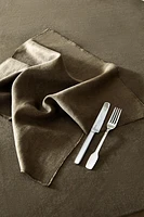 SERVIETTE DE TABLE LIN DÉLAVÉ