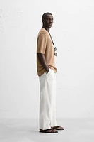 COTTON LINEN KNIT T-SHIRT