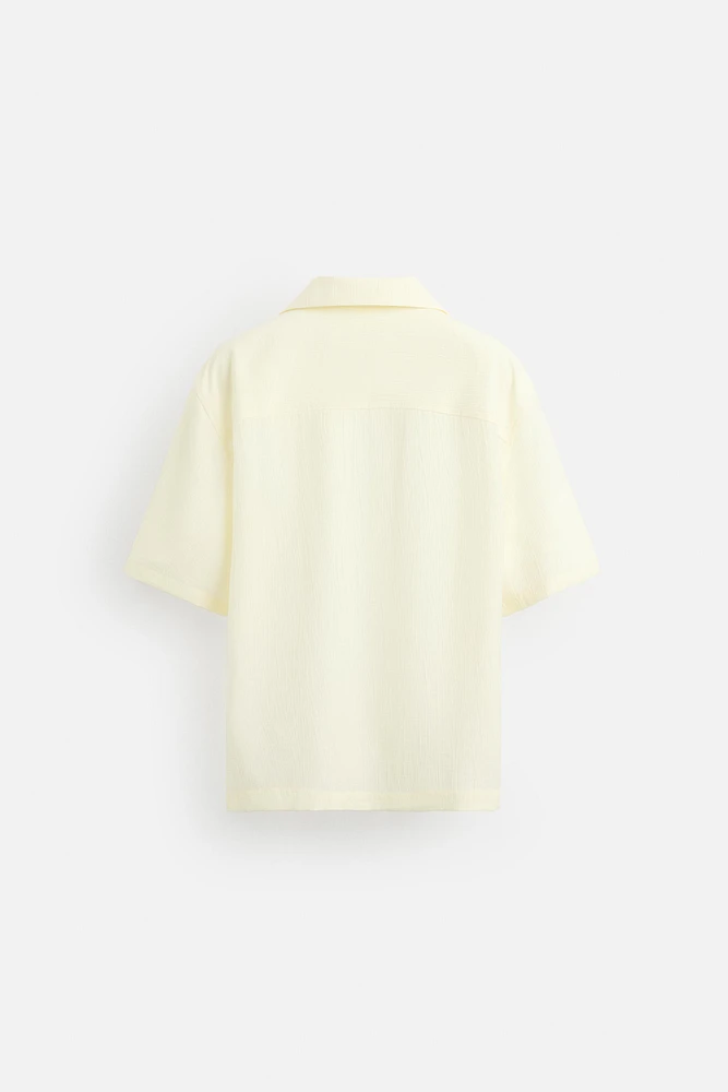 CHEMISE EN JACQUARD FROISSÉ