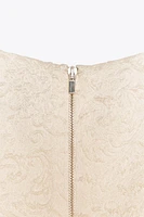 TEXTURED PEPLUM TOP