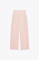 PLEATED WIDE LEG PANTS