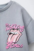 HEAVY WASHED EFFECT ROLLING STONES © T-SHIRT