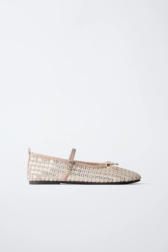 SEQUIN BALLET FLATS