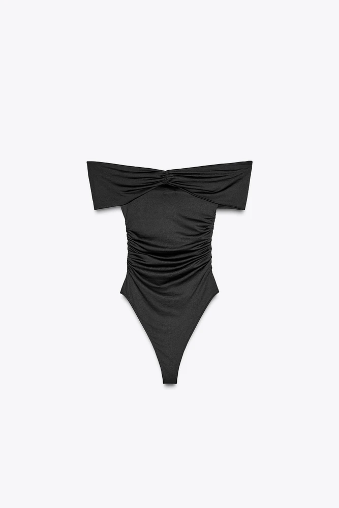 POLYAMIDE BANDEAU BODYSUIT