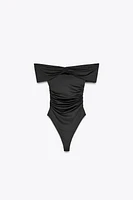 POLYAMIDE BANDEAU BODYSUIT