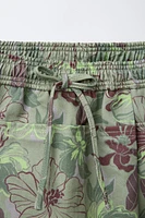 JUPE-SHORT À FEUILLES