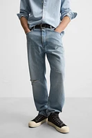 PAINT SPLATTER STRAIGHT FIT JEANS