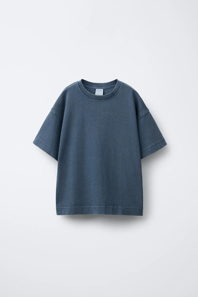 HEAVY WEIGHT WASHED EFFECT T-SHIRT