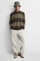 WIDE FIT COTTON PANTS