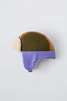 FAUX SHEARLING EAR FLAP HAT SKI COLLECTION