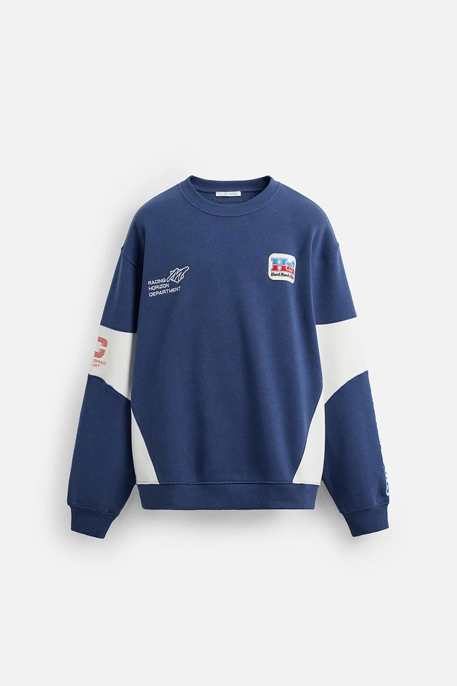 SWEAT CREWNECK IMPRIMÉ RACING