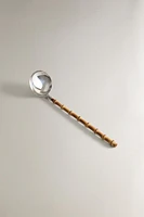 STEEL AND BAMBOO SERVING SPOON