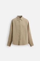 FLOWY POCKET SHIRT