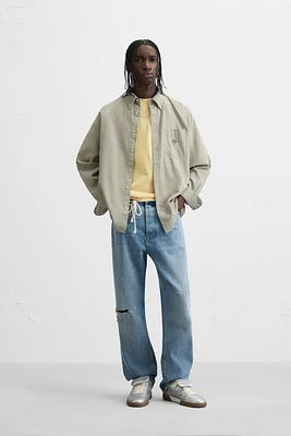 EMBROIDERED DENIM SHIRT