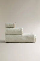 WAFFLE-KNIT BATH TOWEL