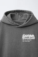 HOODED SWEATSHIRT VEST