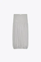 BALLOON MIDI SKIRT