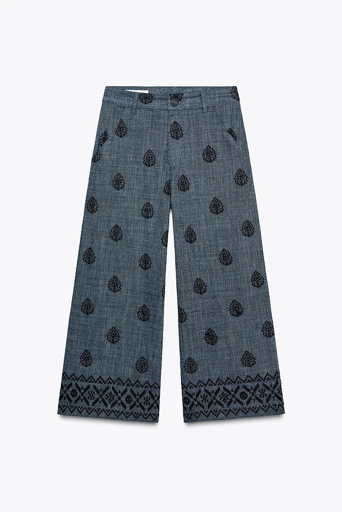JUPE-CULOTTE BRODÉE