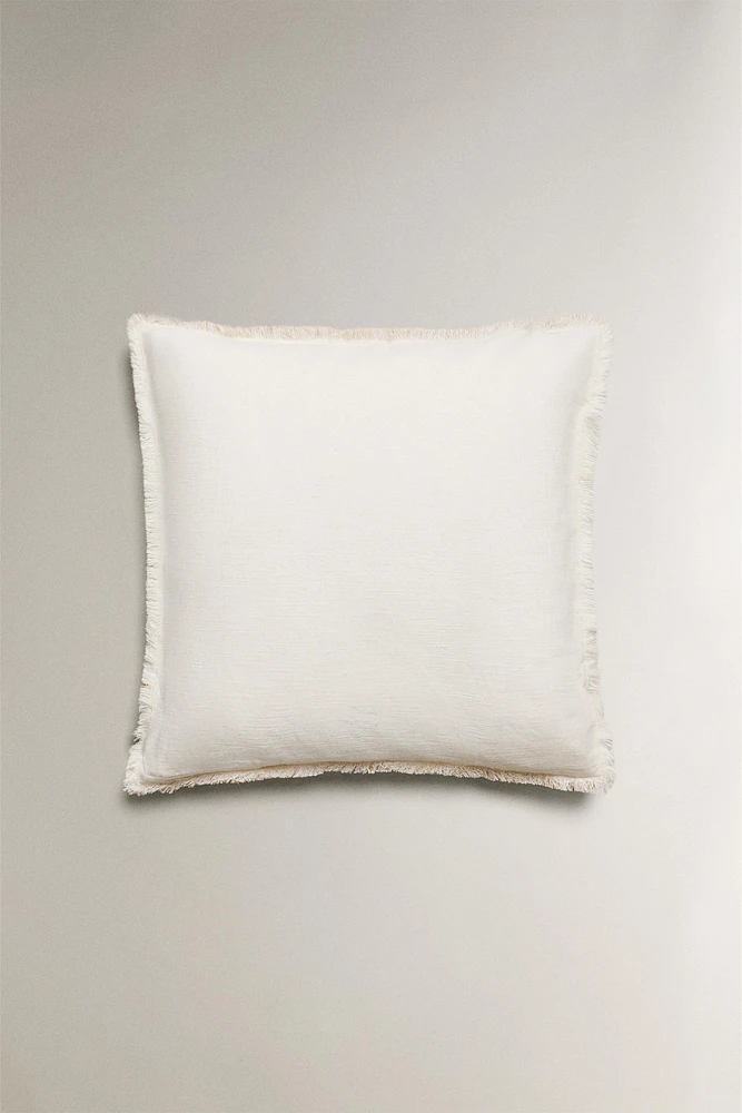 HOUSSE DE COUSSIN FRANGES