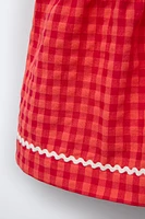 ROBE À CARREAUX ONDULATIONS CASA LAWA © X ZARA KIDS