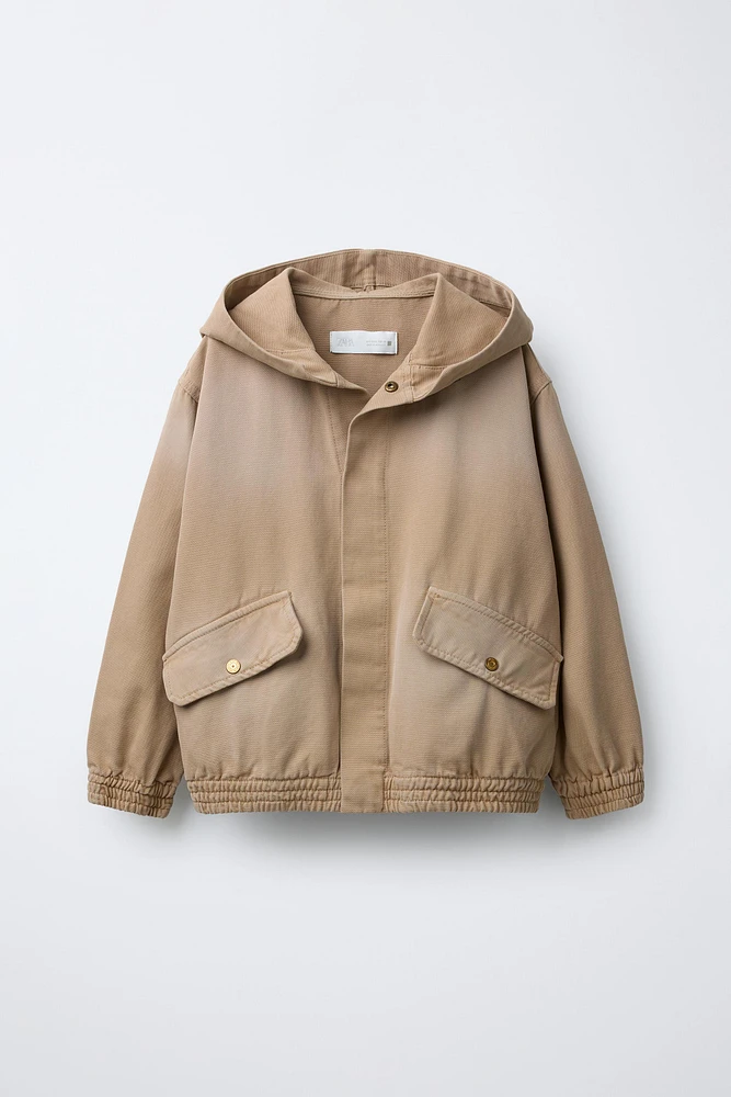 CANVAS HOODED JACKET
