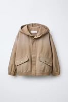 CANVAS HOODED JACKET