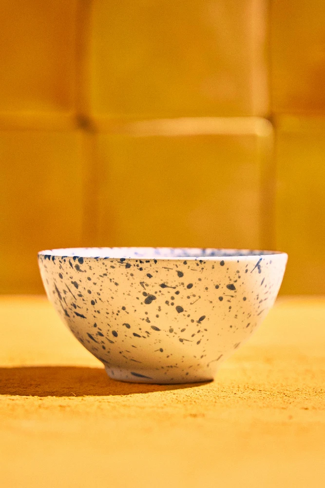 SPLATTERED STONEWARE MINI BOWL