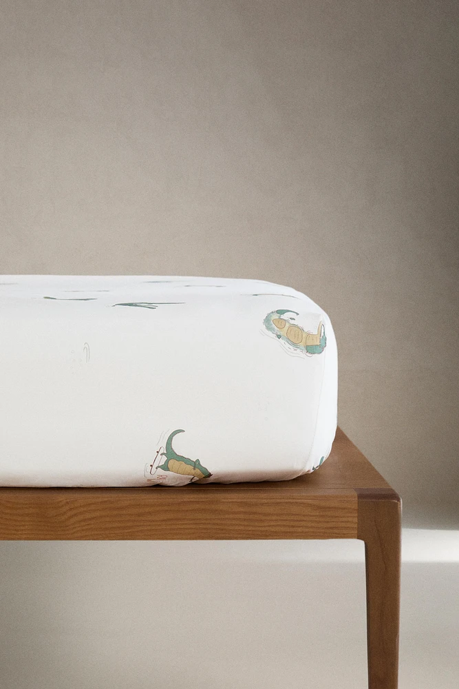 CHILDREN’S CROCODILE FITTED SHEET