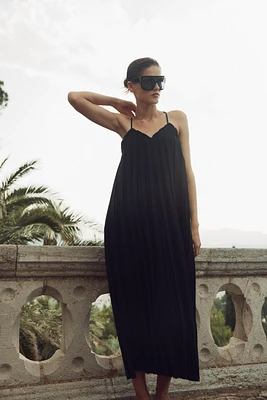 ZW COLLECTION PLEATED MIDI DRESS