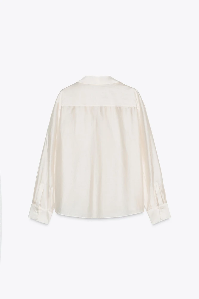 ZW COLLECTION EMBROIDERED POCKET SHIRT