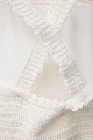 3-6 ANS/ MAILLOT DE BAIN CROCHET FLEURS