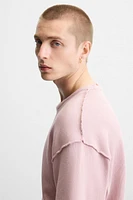 T-SHIRT MAILLE EFFET ENVERS