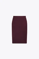BASIC KNIT MIDI SKIRT
