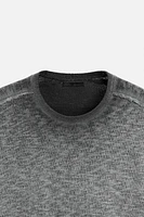 T-SHIRT DÉLAVÉ EN MAILLE