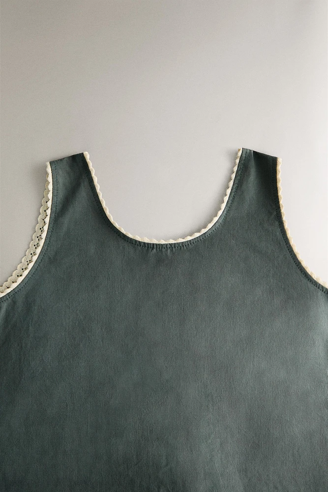 CHILDREN'S PLAIN COTTON BLOUSE